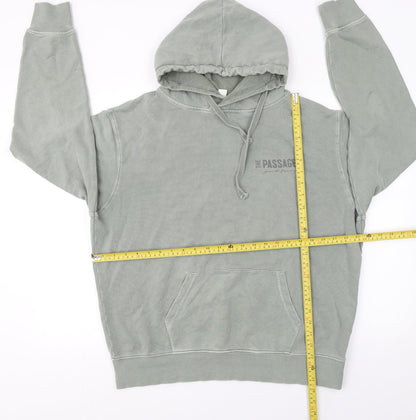 Mens UK Size S T Name Green Pullover Hoodie
