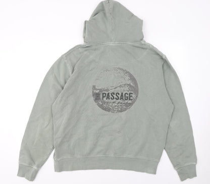 Mens UK Size S T Name Green Pullover Hoodie