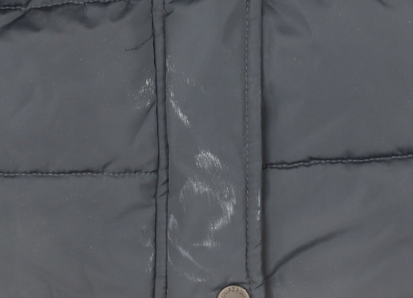 Womens UK Size 10 Superdry Blue Puffer Jacket