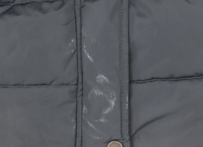 Womens UK Size 10 Superdry Blue Puffer Jacket