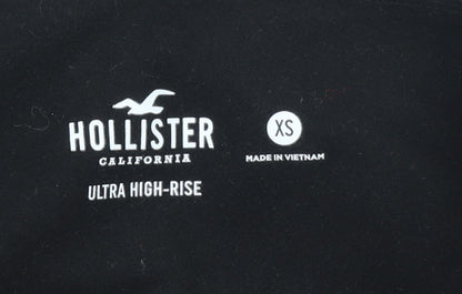 Womens UK Size XS Hollister Slim Fit Leggings Black Trousers