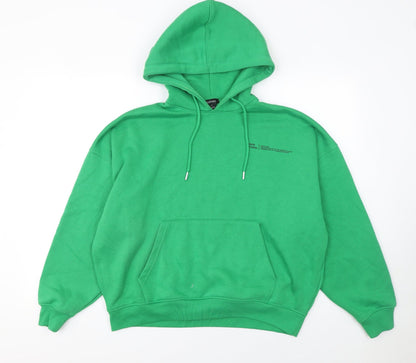 Womens UK Size S Boohoo Green Pullover Hoodie