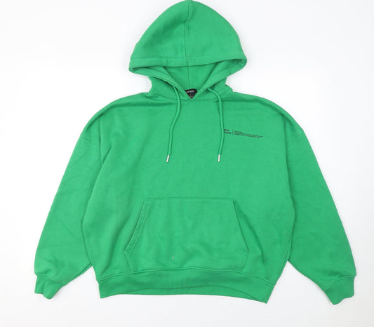 Womens UK Size S Boohoo Green Pullover Hoodie