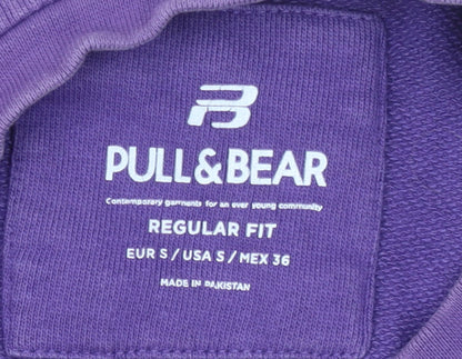 Mens UK Size S Pull&Bear Multicoloured Pullover Sweatshirt