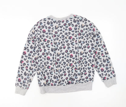 Girls UK Size 10-11 Years Marks and Spencer Grey Pullover Jumper