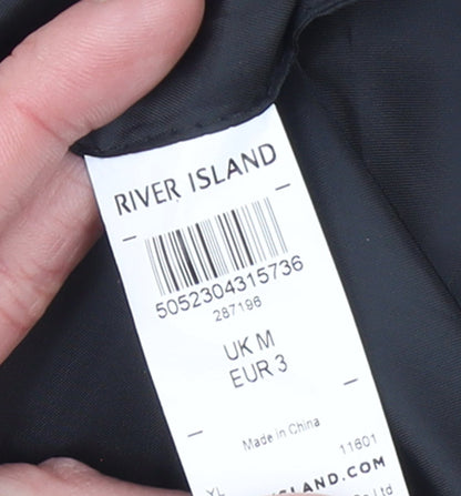 Mens UK Size M River Island Beige Bomber Jacket