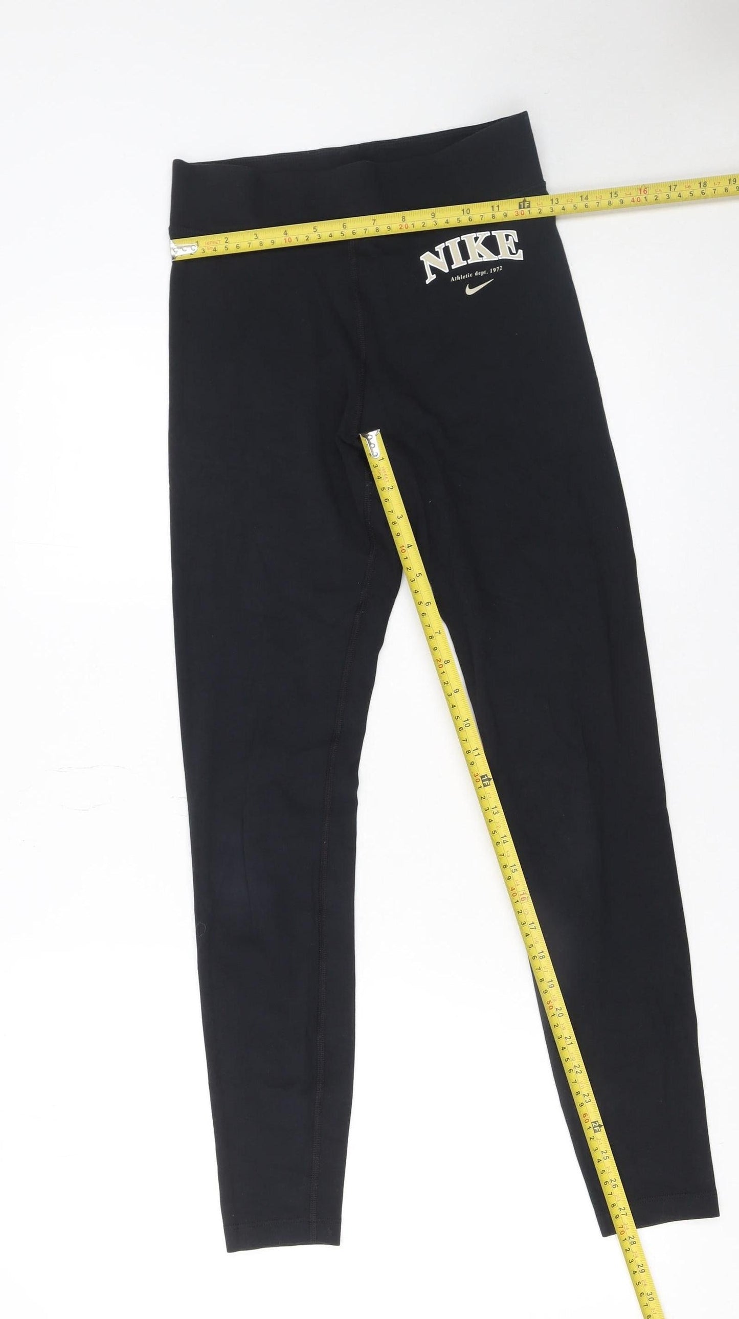 Womens UK Size S Nike  Ankle Black Leggings