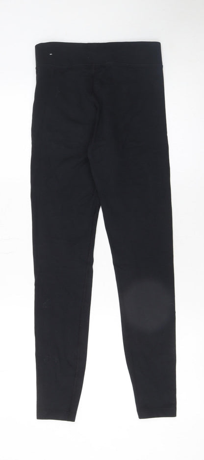 Womens UK Size S Nike  Ankle Black Leggings