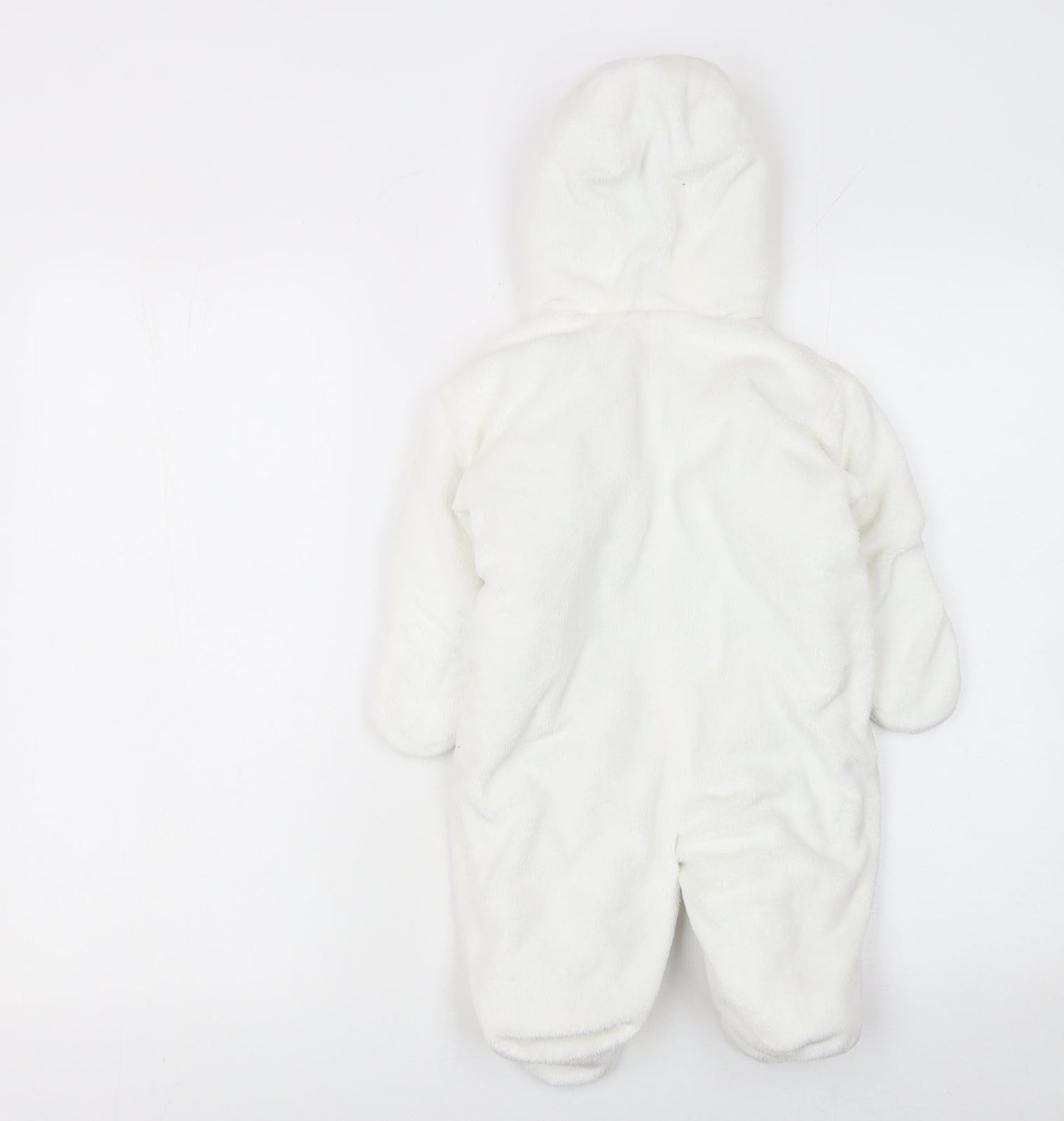 St Bernard Unisex Baby Ivory Fleece Hooded Coverall 6-9 Months