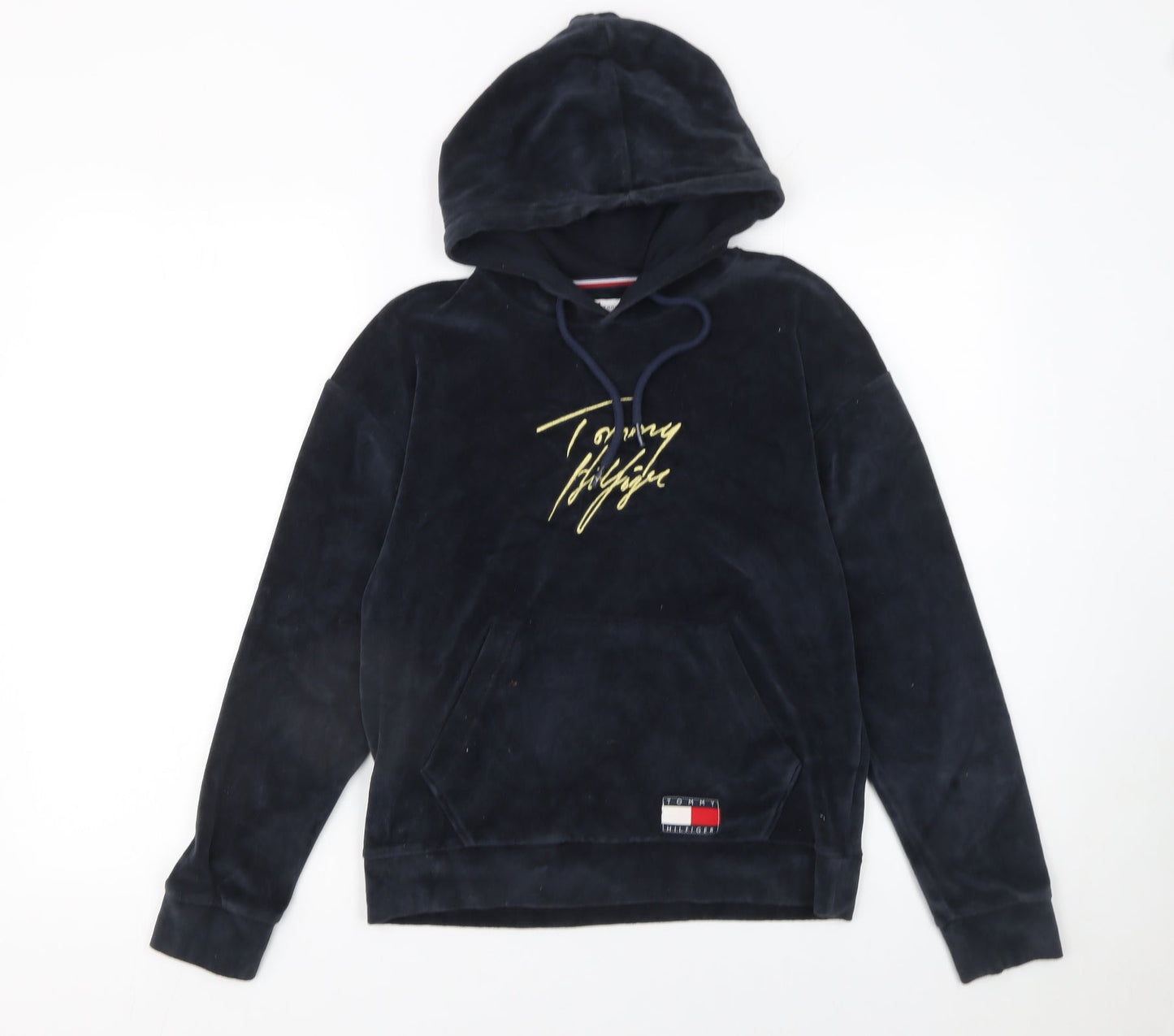 Womens UK Size XS Tommy Hilfiger Blue Pullover Hoodie