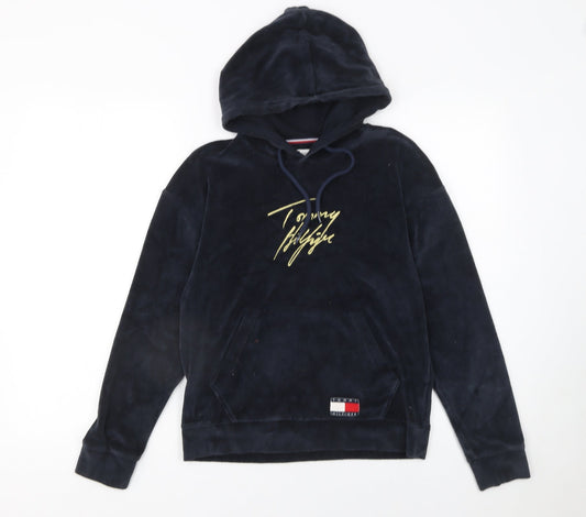 Womens UK Size XS Tommy Hilfiger Blue Pullover Hoodie