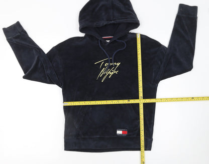 Womens UK Size XS Tommy Hilfiger Blue Pullover Hoodie