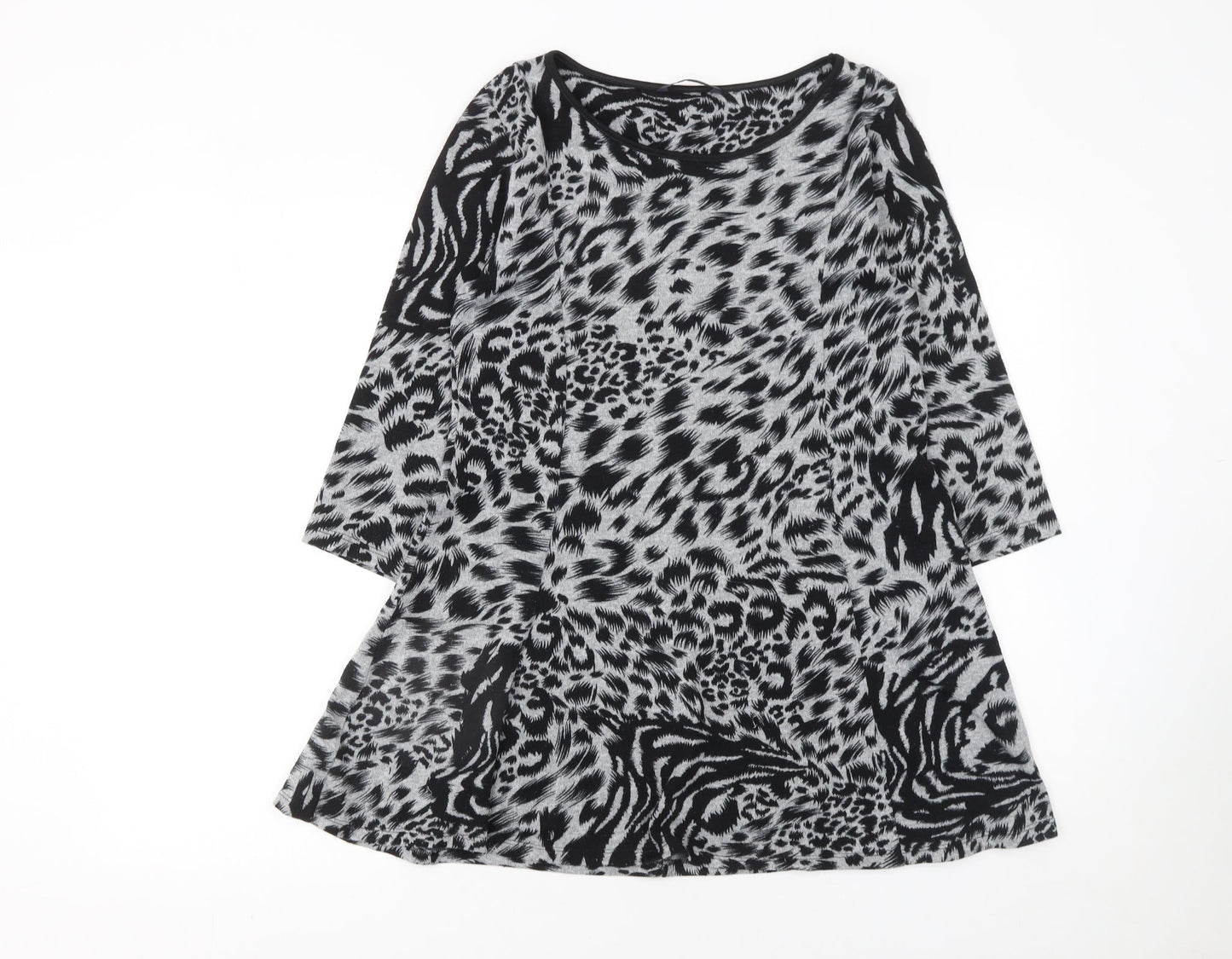 Womens UK Size 10 Marks and Spencer Black Tunic Blouse
