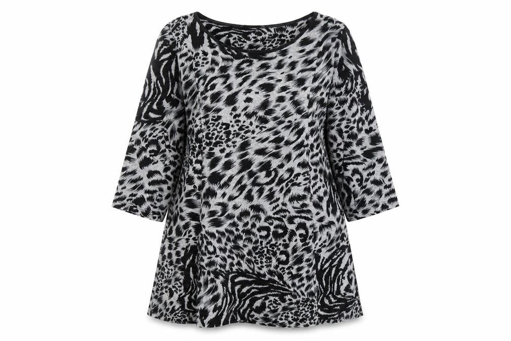 Womens UK Size 10 Marks and Spencer Black Tunic Blouse