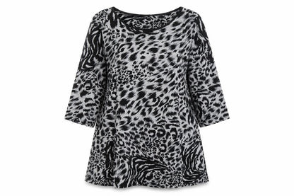 Womens UK Size 10 Marks and Spencer Black Tunic Blouse