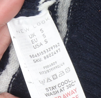 Womens UK Size S New Look Blue Pullover Jumper