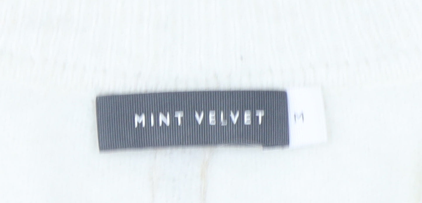Womens UK Size M Mint Velvet Beige Pullover Jumper