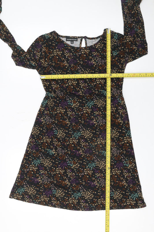 Womens UK Size 10 Warehouse A-Line Dress