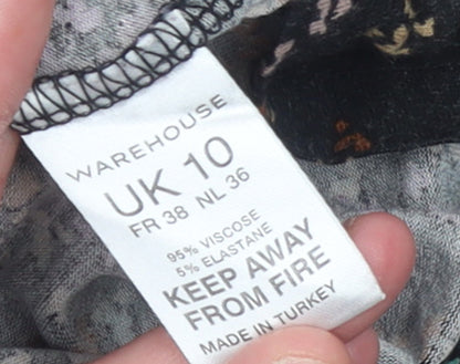 Womens UK Size 10 Warehouse A-Line Dress