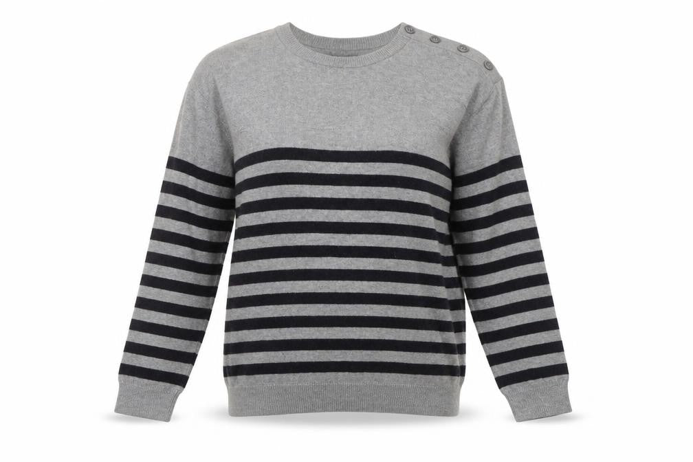 Womens UK Size XS Woolovers Grey Pullover Jumper