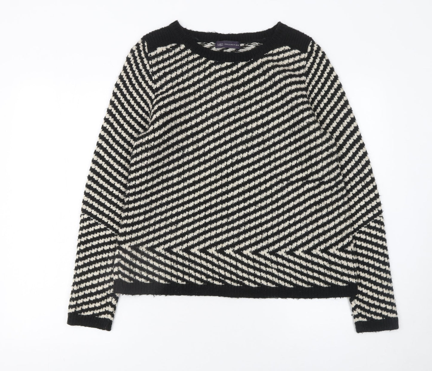 Womens UK Size 14 Marks and Spencer Black Pullover Jumper