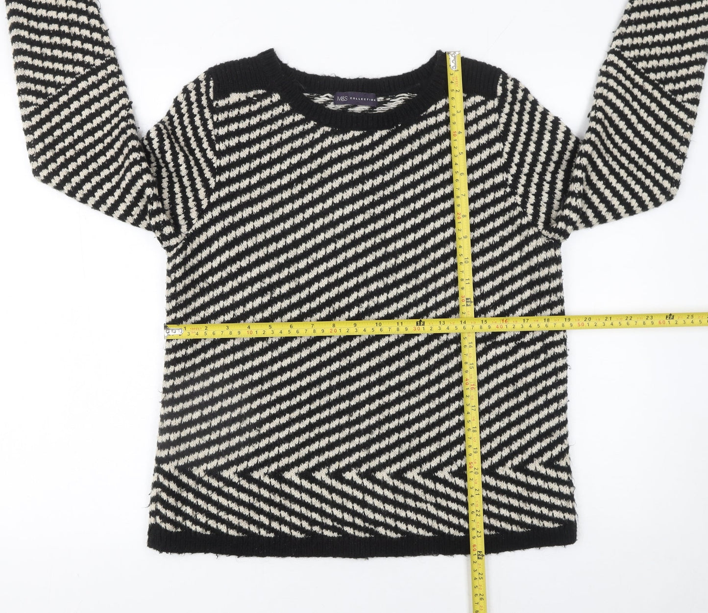 Womens UK Size 14 Marks and Spencer Black Pullover Jumper
