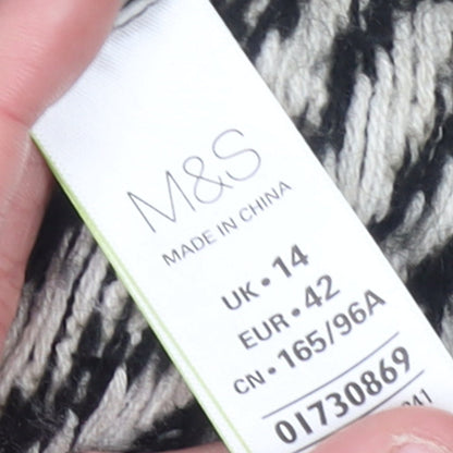 Womens UK Size 14 Marks and Spencer Black Pullover Jumper
