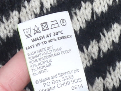 Womens UK Size 14 Marks and Spencer Black Pullover Jumper