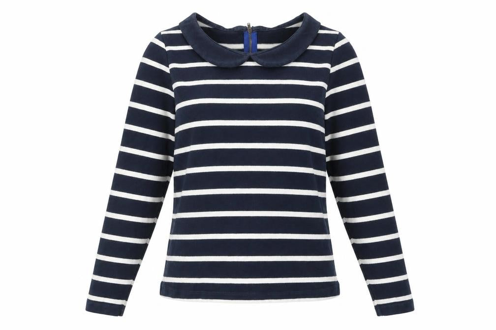Womens UK Size 8 Boden Blue Basic T-Shirt