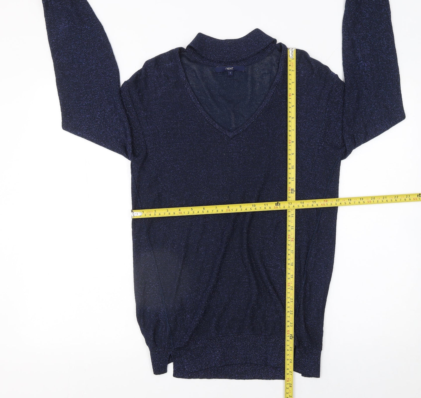 Womens UK Size 8 NEXT Blue Pullover Jumper