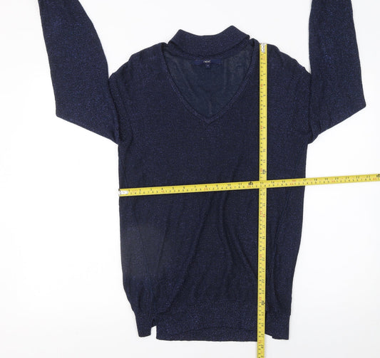 Womens UK Size 8 NEXT Blue Pullover Jumper