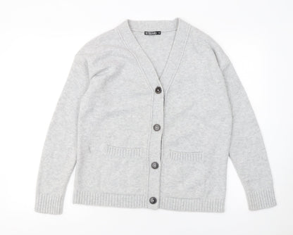 Womens UK Size XS Dunnes Grey Cardigan Jumper