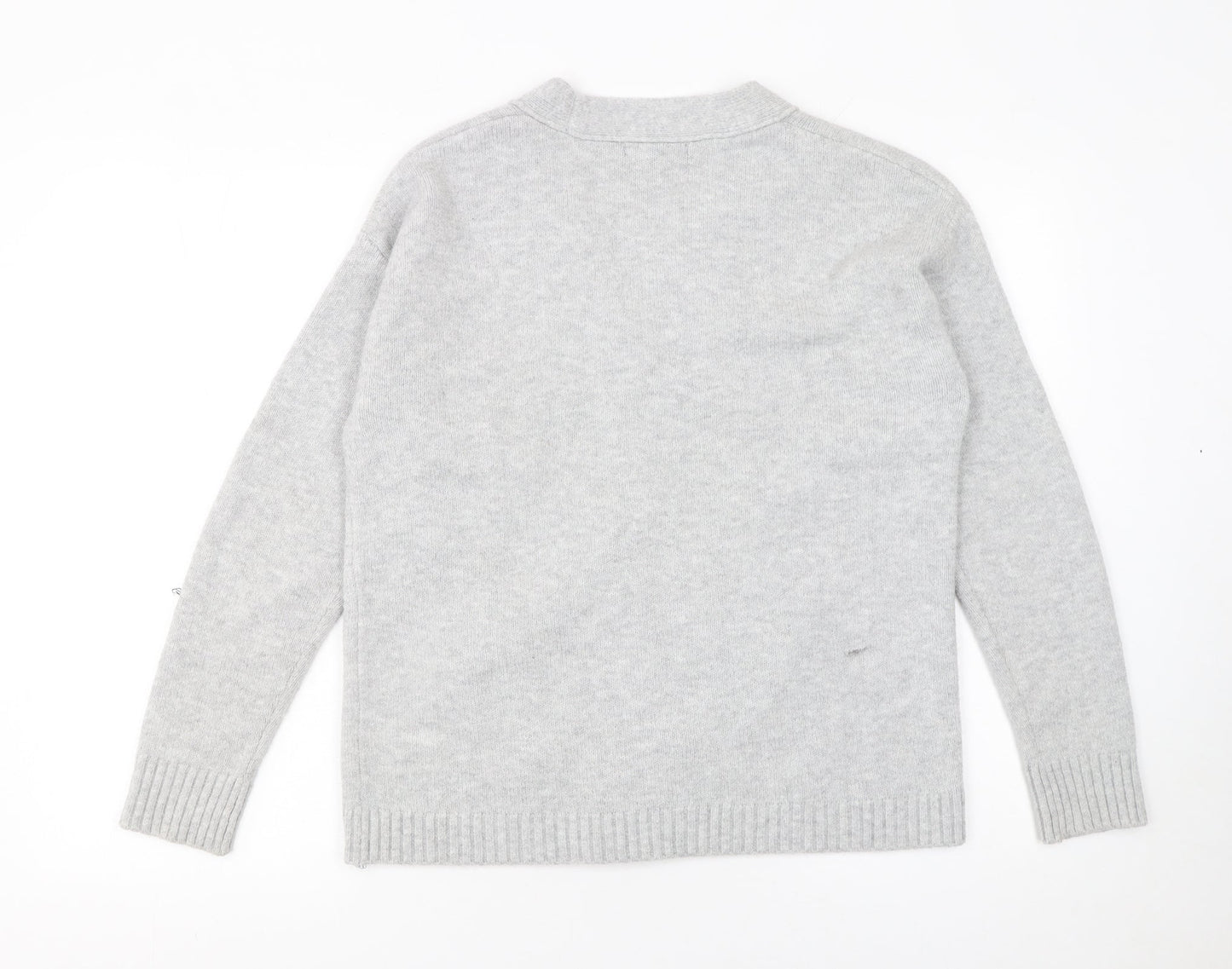 Womens UK Size XS Dunnes Grey Cardigan Jumper
