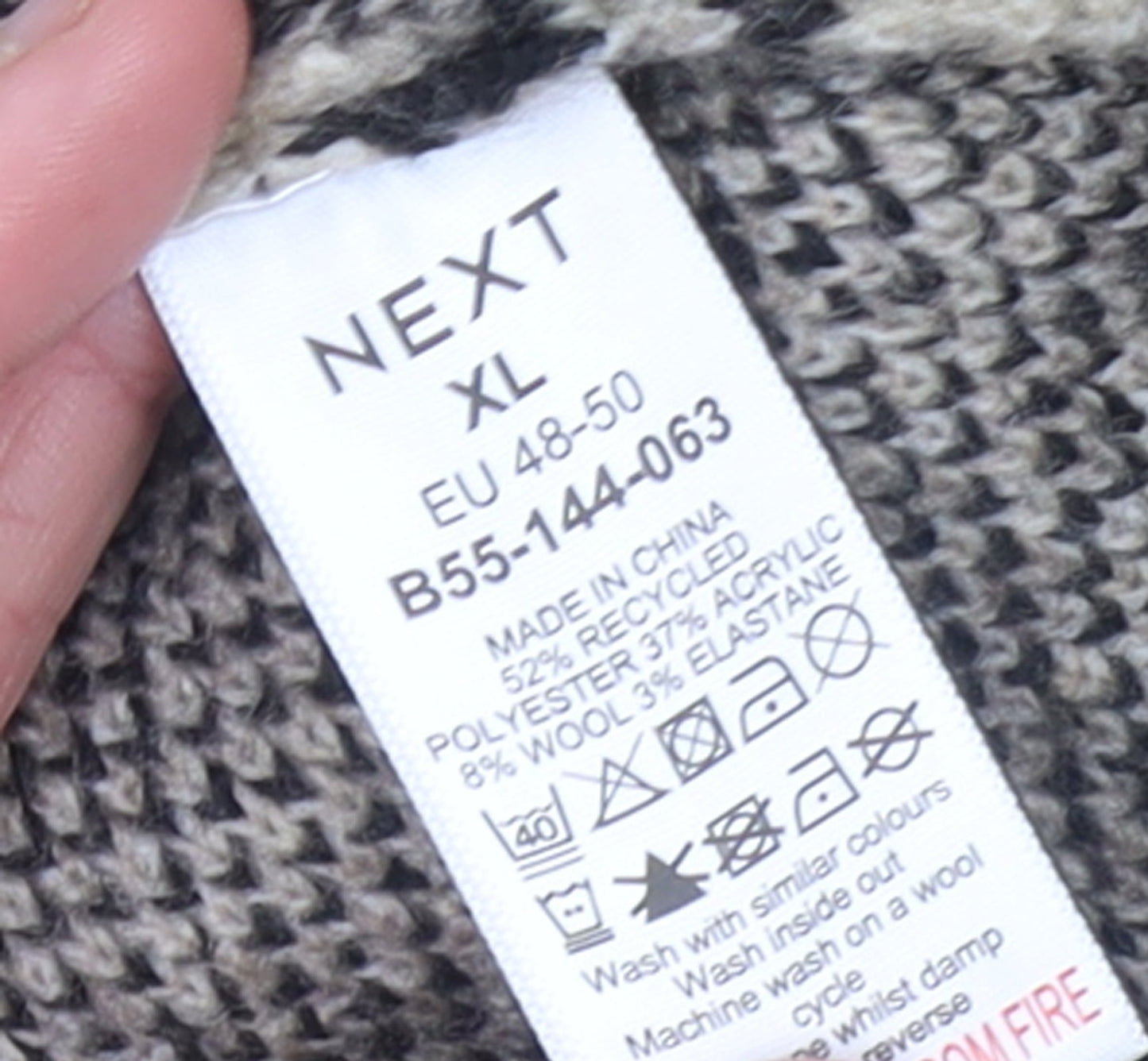 Womens UK Size XL NEXT Beige Pullover Jumper