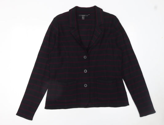 Womens UK Size XL Tahari Black Cardigan Jumper