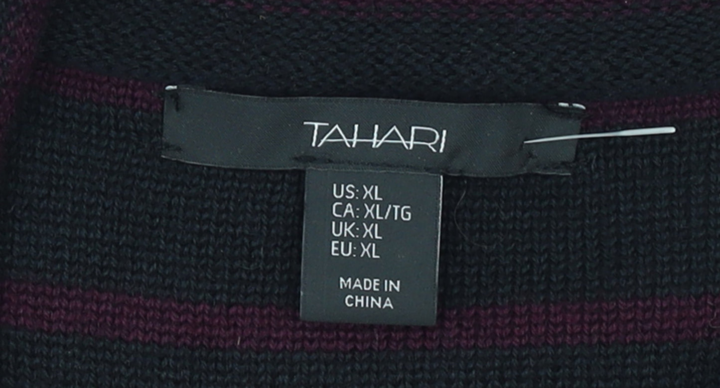 Womens UK Size XL Tahari Black Cardigan Jumper