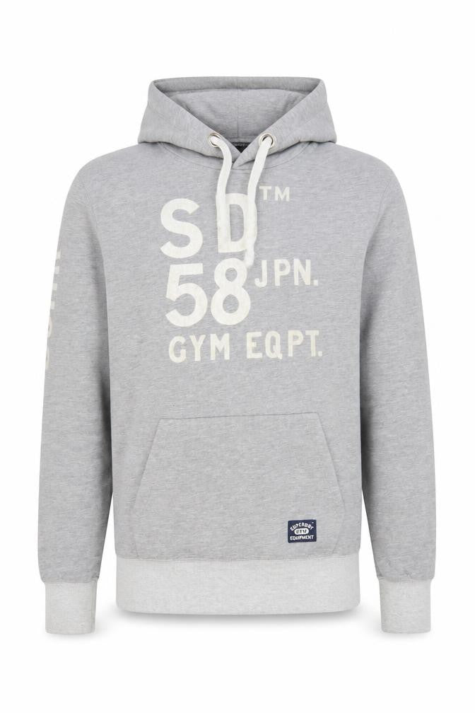 Mens UK Size L Superdry Grey Pullover Hoodie