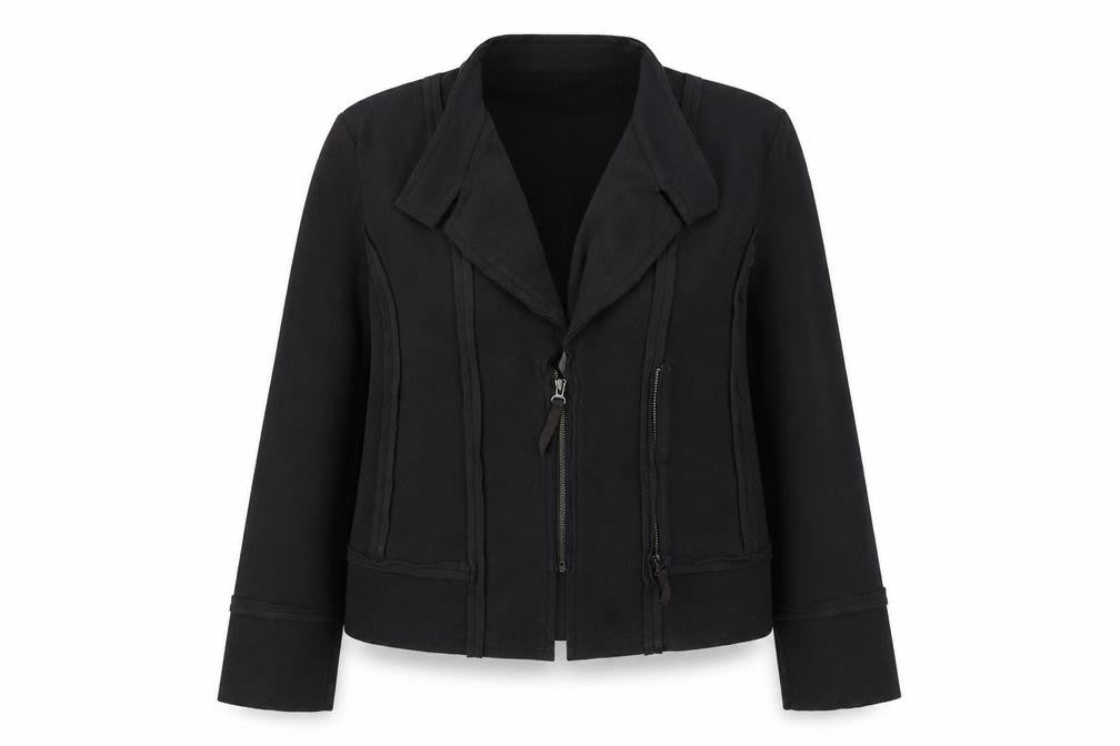 Womens UK Size XL Sandwich Black Basic Jacket