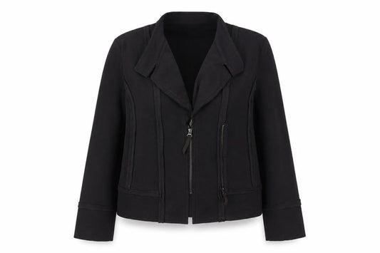 Womens UK Size XL Sandwich Black Basic Jacket