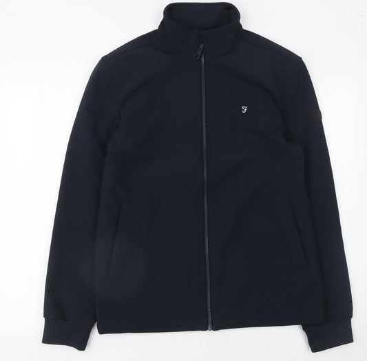 Mens UK Size S Farah Blue Soft Shell
