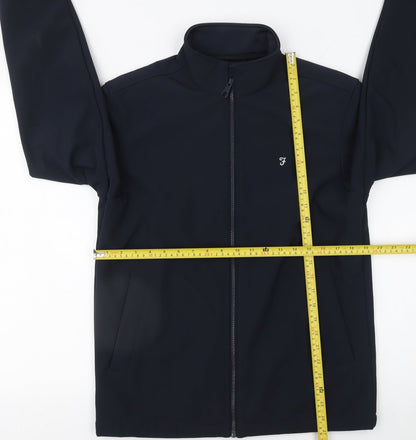 Mens UK Size S Farah Blue Soft Shell