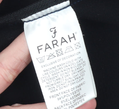 Mens UK Size S Farah Blue Soft Shell