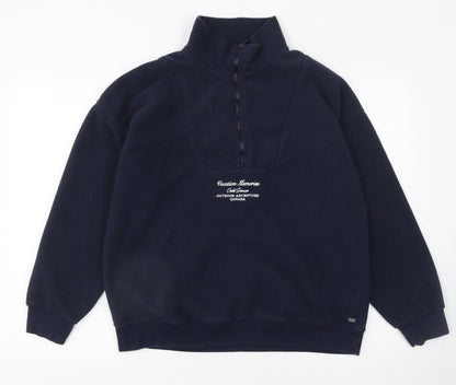 Teens UK Size S Pull&Bear Blue Pullover Sweatshirt