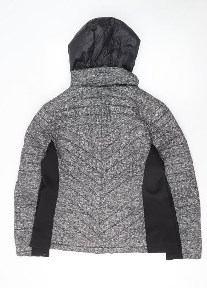 Womens UK Size L GUESS Grey Puffer Jacket