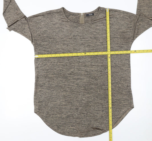 Womens UK Size L Quiz Brown Basic Blouse