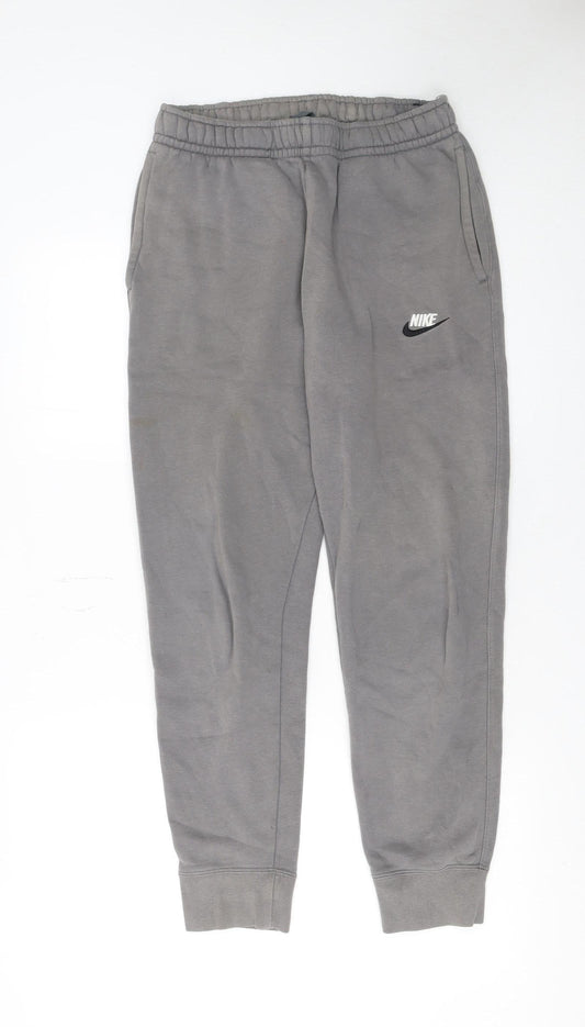 Mens UK Size S Nike Regular Fit Jogger Grey Trousers