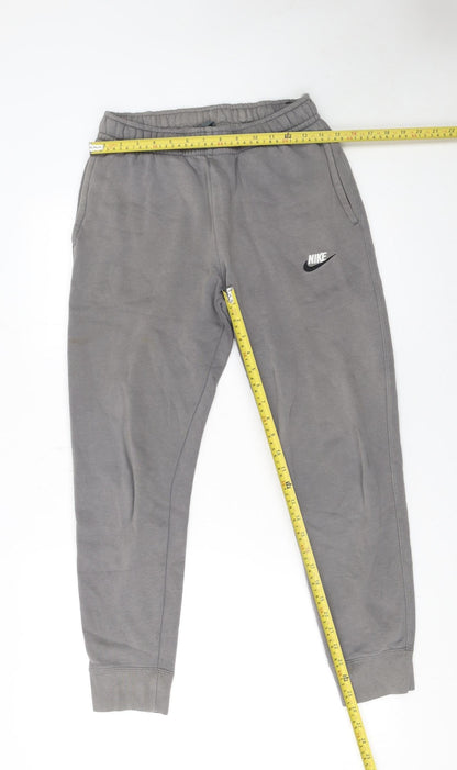 Mens UK Size S Nike Regular Fit Jogger Grey Trousers