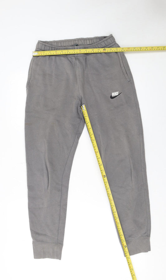 Mens UK Size S Nike Regular Fit Jogger Grey Trousers