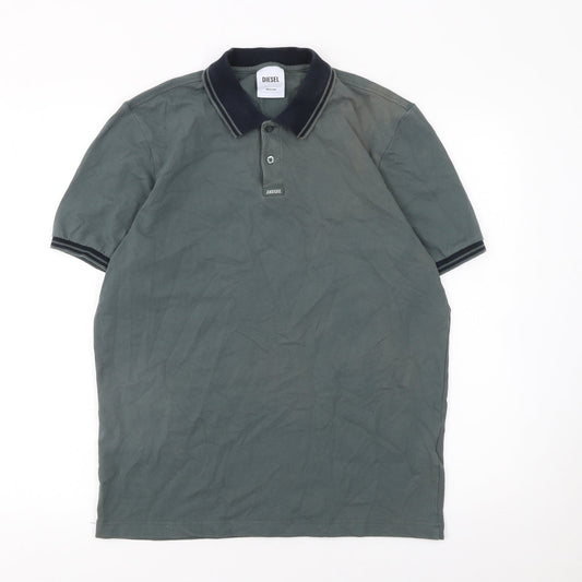 Mens UK Size M Diesel Cotton Blend Polo Shirt