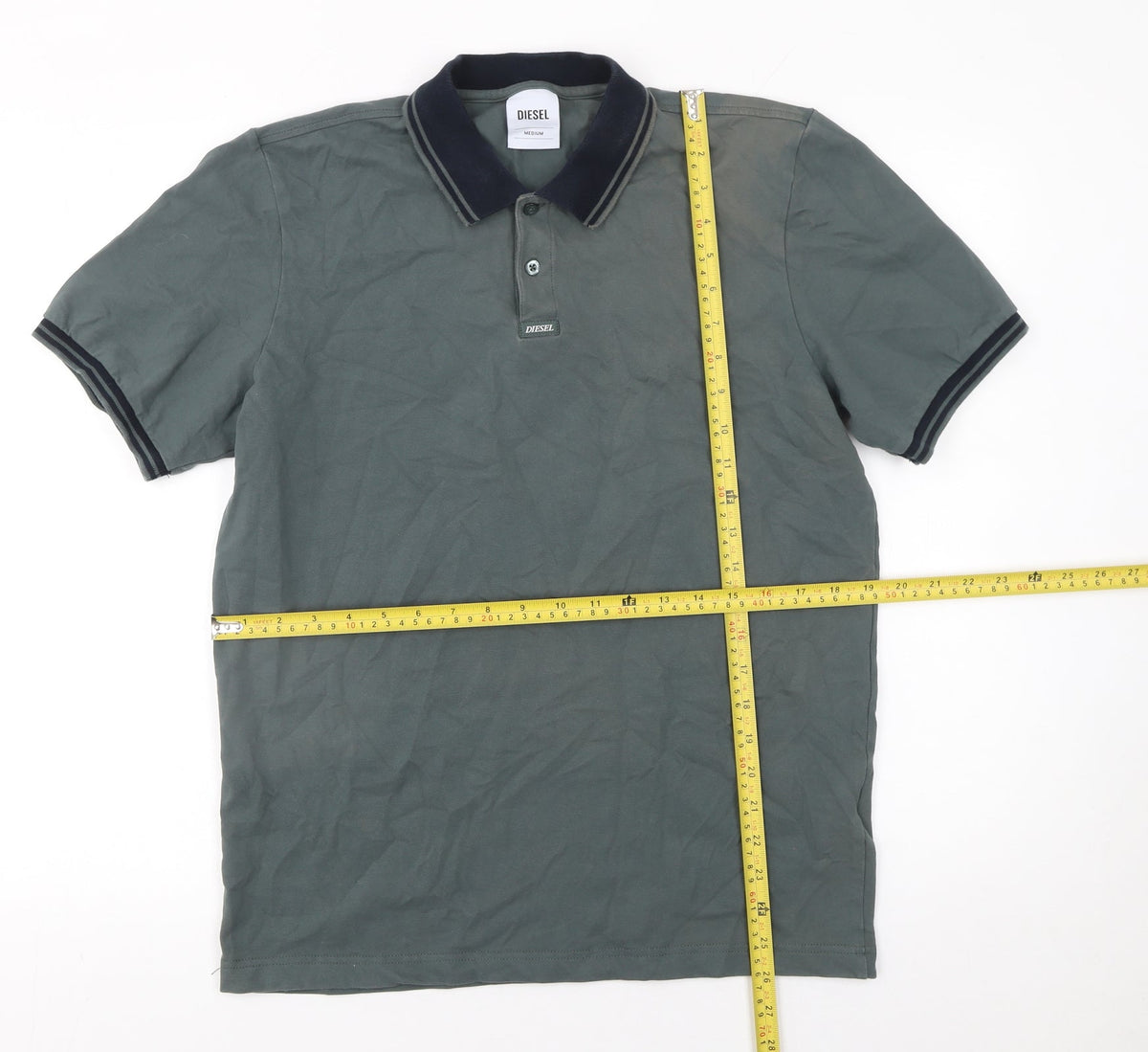 Mens UK Size M Diesel Cotton Blend Polo Shirt